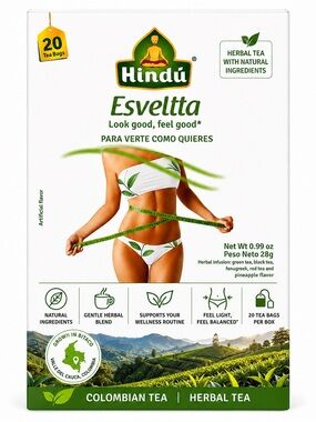 Hindu Esveltta Your Ideal Weight Herbal Tea Colombian Green Black Red Tea 1 Pack